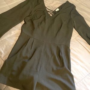 Women’s Garage Medium Black Long Sleeve / Shorts Romper